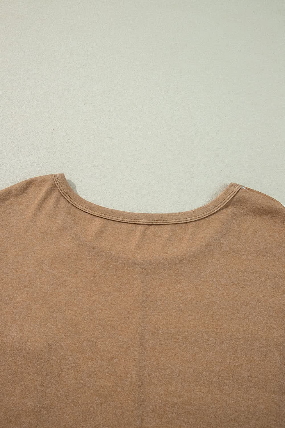 Chic plus size khaki mixed print top - Love Salve